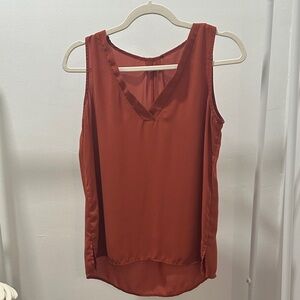 Women's Rust Sleeveless Top